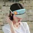 thumbnail image 6 of Cooling Fan Hat with Visor Adjustable Head Circumference Rechargeable Breathable light blue, 6 of 8