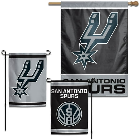 San Antonio Spurs WinCraft House and Garden Flag Pack - No