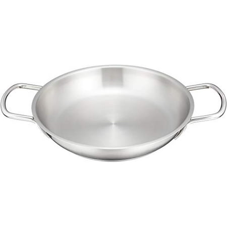 

Endo Shoji AOM0503 Commercial Murano Induction Omelette Pan 28cm IH Compatible 18-8 Stainless Steel// Plate