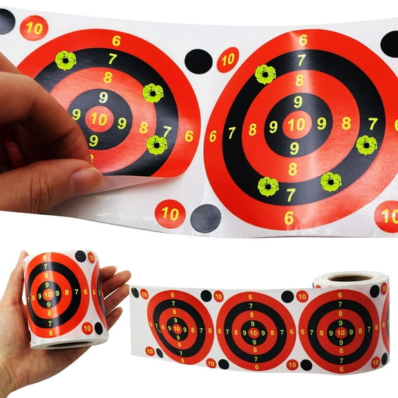 Piaoyu Shooting Targets - 3" Splatter Target Stickers,Self Adhesive Targets Stickers for Various Types of slingshots, Bows and Arrows Shooting Outdoor and Indoor