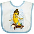 thumbnail image 3 of Inktastic Skateboarding Banana Funny Skater Boys or Girls Baby Bib, 3 of 4
