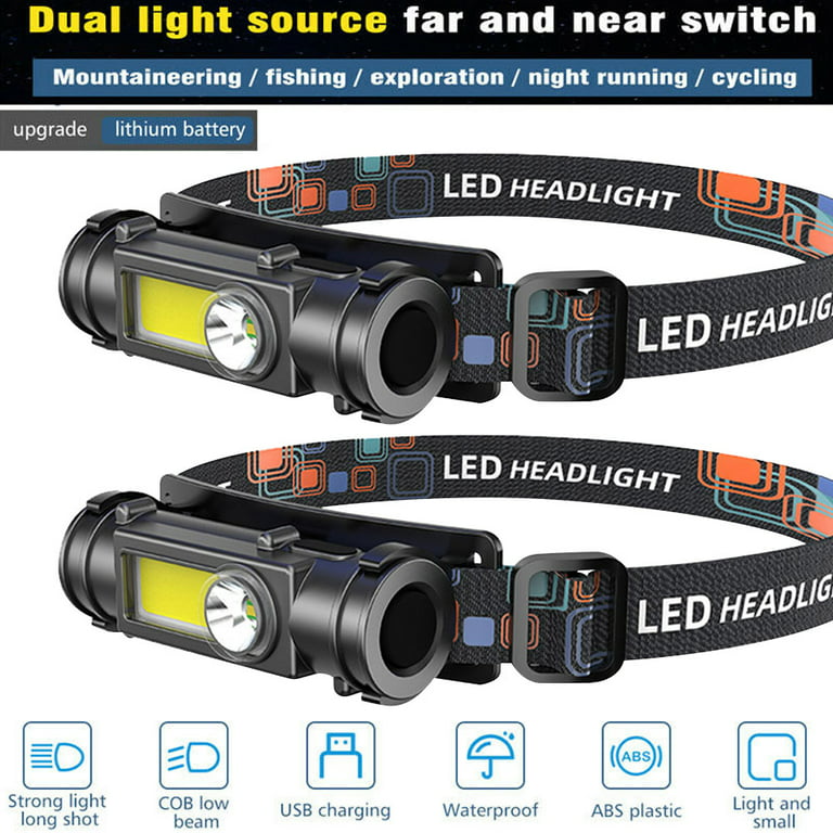 Usb Rechargeable Led Headlamp, Super Bright 1000 Lumens With