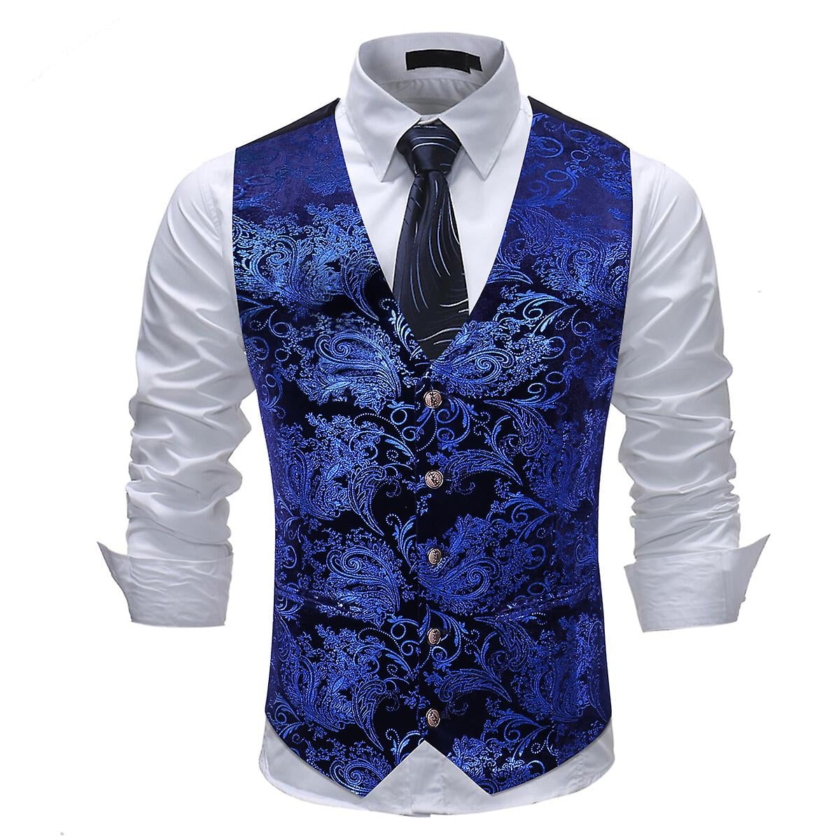 Expressions Slate Blue Vest  Jims Formal Wear