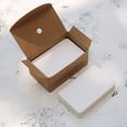 thumbnail image 2 of Methold Tarjetas de mensajes de papel Kraft respetuosas con el medio ambiente, tarjetas Flash en blanco, tarjetas de visita DIY, 100 piezas cartulina Verde, 2 of 6