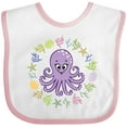 thumbnail image 3 of Inktastic Octopus Cute Girls Girls Baby Bib, 3 of 4