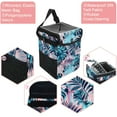 Car Trash Can with Lid,Bag Hanging Storage Pockets LeakProof,Portable