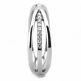 thumbnail image 4 of Womens Silver Rings High polished (no plating) Stainless Steel Ring with AAA Grade CZ in Clear DA239, 4 of 5