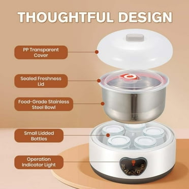 BoutiqueClearance Probiotic Yogurt Maker 2025 New 1.2L Stainless Automatic Yogurt Maker With Temperature Control & Time Control Small Thermostatic Maker Machine for Home DIY Yogurt