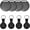 Black 4pcs, variant on 4 Pack Android Air Trackers,2026 New Key Finder for Android,Compatible with Google Find Hub App,with 4 Case, IP66 Waterproof,Luggage,Keys,Backpack Trackers,4colors (Round 4 Colors)