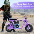 thumbnail image 6 of Aoemoe 99CC MB001 Gasoline Mini Dirt Bike,4-Stroke 18MPH Off Road Motorcycle, Weight Support Up to 165 LBS - Purple, 6 of 10