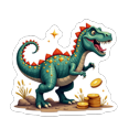 thumbnail image 6 of cartoon Dinosaur Stickers, Waterproof Dinosaur Sticker for Water Bottle Laptop Phone Cases Planner Skateboard Luggage Helmet Party Favor Decor, Ideal for Adults Teens Teacher Rewards, 6 of 8