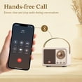thumbnail image 4 of Parlante Bluetooth PRUNUS J-999 Estilo Retro Vintage Amarillo, 4 of 6