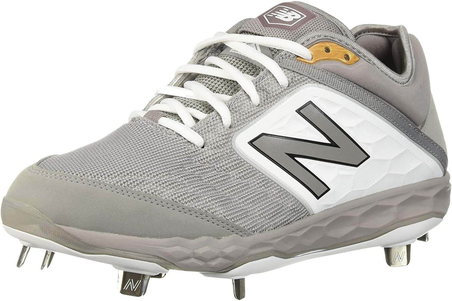 3000 V4 Metal Baseball Shoe, Grey 