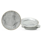 MoDRN Glam Mason 4 Piece Salad Plate Set, White