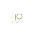 thumbnail image 3 of 10k Polished Endless Tube Hoop Earrings in 10k Yellow Gold, 3 of 3