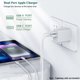 thumbnail image 3 of Cargador TrimDish de 20 W con doble puerto PD tipo C + QC3.0 USB A blanco, 3 of 7