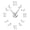 Silver,37inch, variant on Roman Numerals With Musical Notes Giant Luxury Wall Clock Large Wall Clock Modern Big Needle Clock Watch DIY Enthusiasts Gift(Silver,27inch)