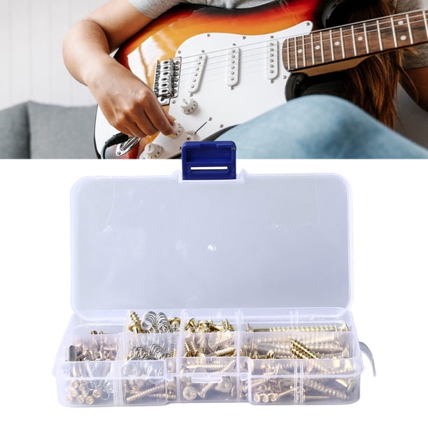 Kit de Tornillos para Guitarra Juego de Resortes de Tornillos de Metal para Guitarra Accesorio para Instrumentos para Reparación Mantenimiento Puente Pastilla Sintonizador ANGGREK Otros