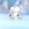 thumbnail image 3 of Limerencia Titanium Screw-on Earrings, Hypoallergenic, Puppy Shaped Studs for Women and Men with Sensitive Ears, 3 of 7