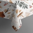thumbnail image 5 of Fall Mushrooms Leaves Pattern Square Tablecloth,Waterproof Square Table Cover,Wipeable Spillproof Washable Table Cover for Home Kitchen Party Decor 52"x52"(132x132cm), 5 of 6