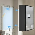 thumbnail image 6 of Ciumeeo Bathroom Mirror Cabinet with Double Doors, 5 Shelves, Anti-Fog Touch Switch Wall Mounted Medicine Cabinet, 6 of 9