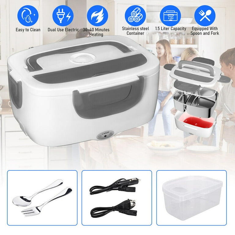 Capacity Portable Microwave Oven Is Suitable for Cars Trucks Homes / Offices US Plug Gray Gray, Adult Unisex