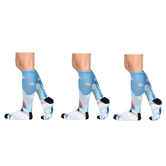 Sierra Socks Steep Slopes Pattern Unisex Socks - L-Women Shoe Size (12-14) / Buy 3 pr.