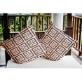 thumbnail image 3 of Simply Daisy 16" x 16" Greek Key Patterned Nautical Indoor/Outdoor Throw Pillow, 3 of 3
