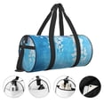 thumbnail image 3 of Sikiie Hanging Orchids Floral Blue Duffel Bag, Travel Bag, Sports Gym Bag - Ideal for Sports, Gym, Overnight Stays, 3 of 6