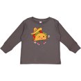 thumbnail image 3 of Inktastic Happy Kawaii Party Taco Boys or Girls Long Sleeve Toddler T-Shirt, 3 of 5
