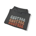 thumbnail image 4 of Austria Austrian Pride Retro 70s Hoodie, Gifts, Hooded Sweatshirt, 4 of 4