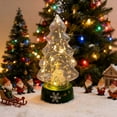 thumbnail image 5 of 2pcs LED Glass Christmas Tree with Lights, Battery Operated Tabletop Decor, Frosted Glass Holiday Centerpiece for Mantel, Window, Fireplace, and Indoor Home Christmas Decorations, 5 of 5