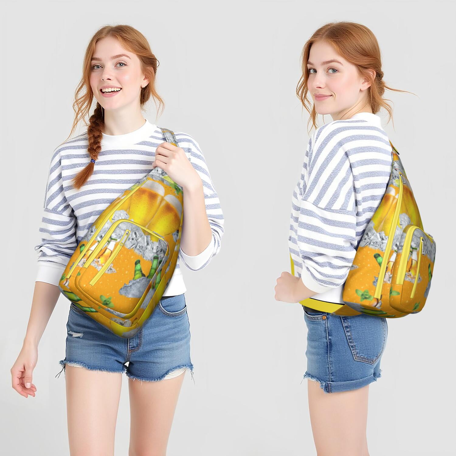 Travel Smart Sling Bag - Vintage Inspired Water-resistant Shoulder Pack for Journey, Commute & Daily Use (Women & Men)