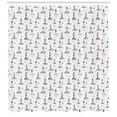thumbnail image 3 of Ambesonne Lighthouse Shower Curtain, Aqua Notebook Design, 69"Wx84"L, Pink Lilac Black, 3 of 3