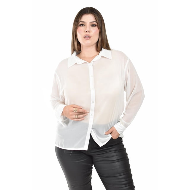 Camisa Roman Fashion Tallas Extras 019 Blanco 40