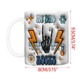thumbnail image 2 of Binmer Inflated World's Mug 11oz Warp Sublimation, The Man The The Mug, 2 of 6