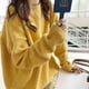 thumbnail image 1 of Suéter casual suave y glutinoso de color sólido para otoño e invierno, suéter de mujer holgado con cuello redondo, 1 of 5