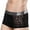Black, variant on Mens Underwear Men's ice silk pattern flat angle perspective boxer briefs
