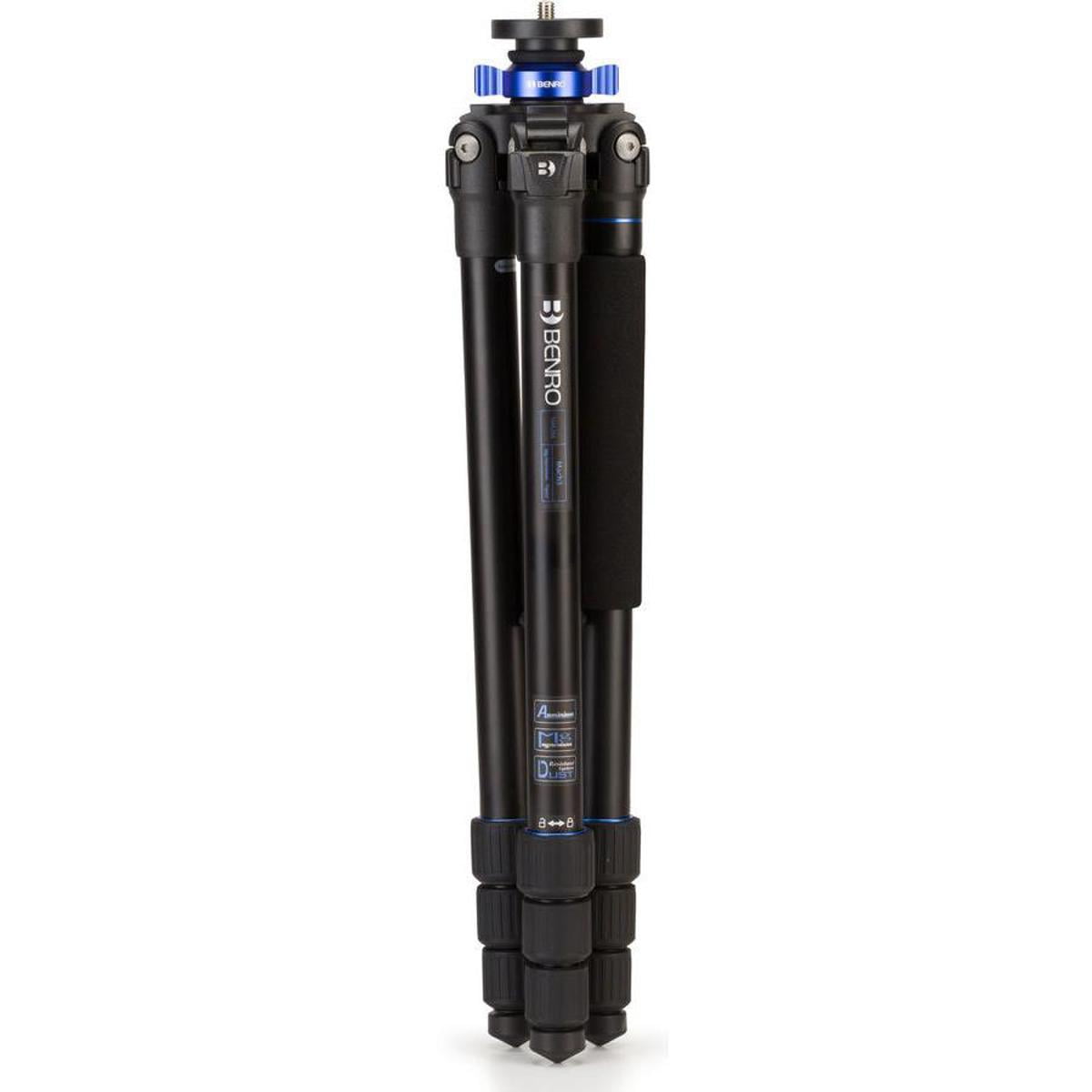 Benro Mach 3 TMA28A Series 2 Aluminum Tripod with 4 Sections Twist Lock, Black