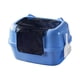 thumbnail image 5 of Caja de arena para gatos totalmente cubierta, bandeja de arena, orinal convertible fácil de instalar, inodoro con capucha para baño, hogar y dormitori Azul, 5 of 8