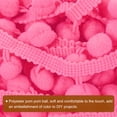 thumbnail image 4 of Uxcell 10 Yards Pom Pom Ball Fringe Trim Ribbon Sewing Trim DIY Crafts, 12mm Pink, 4 of 6