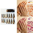 thumbnail image 2 of Detachable Coffin False Nails Long Ballerinas Stick on Nails Full Cover Nail Tips Artificial False Nails Press On Nails, 2 of 9