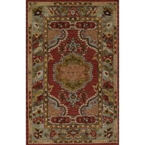 Momeni Tangier Traditional Medallion Area Rug, 7'6" X 9'6", Red