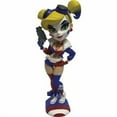 thumbnail image 2 of cryptozoic dc comics bombshells - 2017 san diego comic con exclusive harley quinn red white and blue, 2 of 2