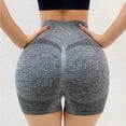 thumbnail image 3 of Pantalones cortos de yoga, pantalones de botín, ropa interior, cintura alta, control de barriga, antiexposición, ropa deportiva de secado rápido, Gris Grande XL Salvador pantalones cortos de yoga, 3 of 10