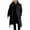Black, variant on Lovskoo Mens Winter Coats Pea Coat Ingle-Breasted Warm Long Coat Solid Color Long Sleeve Casual Outwear & Jackets Trench Coat Overcoat Black