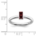 thumbnail image 5 of Sterling Silver Stackable Expressions Garnet Ring, 5 of 8