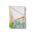 thumbnail image 2 of Ballet Soft Flannel Fleece Blanket, Pointe Shoes Ballerina Woman Feet Classic Slippers View on Floral Leaves Background, Cozy Plush for Indoor and Outdoor Use, 50" x 70", Multicolor, by Ambesonne, 2 of 6