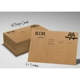 thumbnail image 6 of Inkdotpot 4x6 Inch Recipe Cards (Set of 50) , Thick Double Sided Premium Card Stock- Modern Style Kraft Recipe Notecards for Weddings- Bridal- Baby Shower - owl Theme, 6 of 6