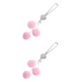 thumbnail image 2 of Jumpingount Adorno de espejo para Interior, colgante de diamantes de imitación, atractivo multiusos para mujer, decoración colgante, calcomanía Rosa 2piezas, 2 of 6